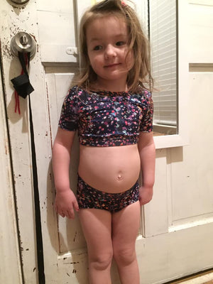 On Pointe Crop Top and Briefs PDF Pattern 2T-14yrs