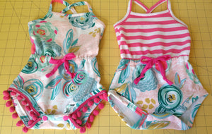 Emerie Romper - Faux Drawstring Tutorial