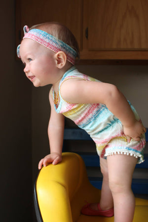 Baby Emerie Romper and Crop Top PDF Pattern NB-2T