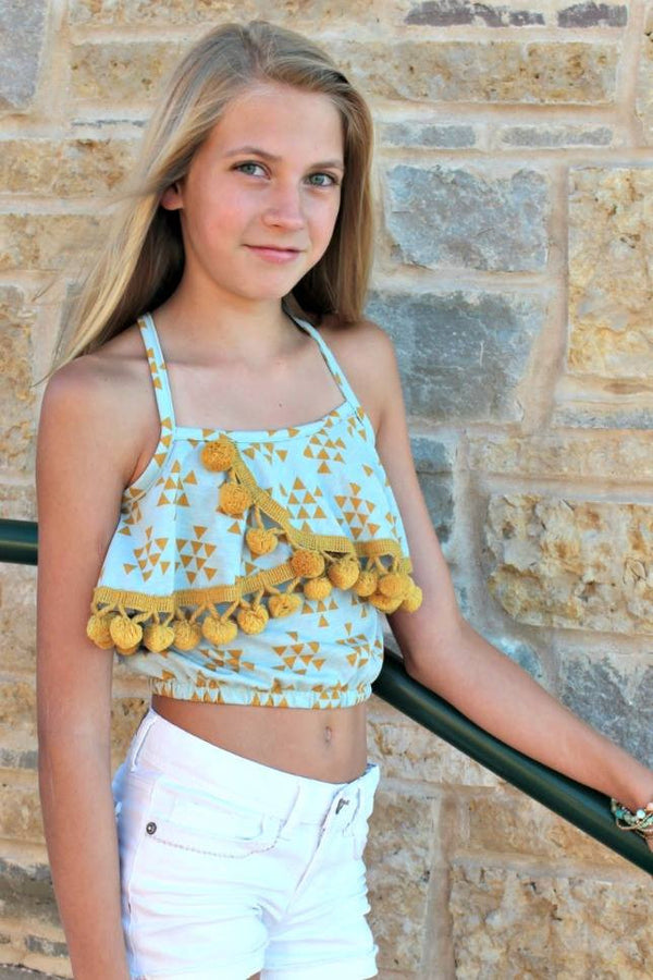 Emerie Romper and Crop Top PDF Pattern 2T-12yrs - Striped Swallow Designs