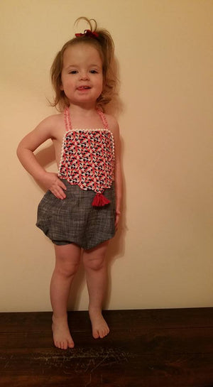 Gemstone Romper PDF Pattern Baby NB-2T