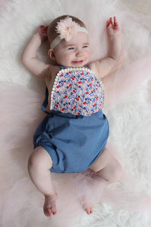 Gemstone Romper PDF Pattern Baby NB-2T