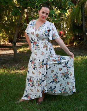 Summer Dawn Wrap Dress PDF Pattern Women XS-XXXL