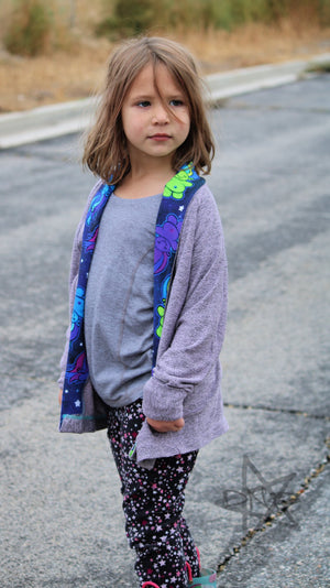 Lost Coast Cardigan PDF Pattern GIRLS 2T-14YRS