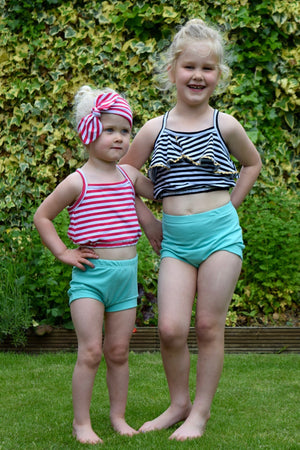 Emerie Romper and Crop Top PDF Pattern 2T-12yrs
