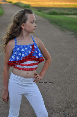 Emerie Romper and Crop Top PDF Pattern 2T-12yrs