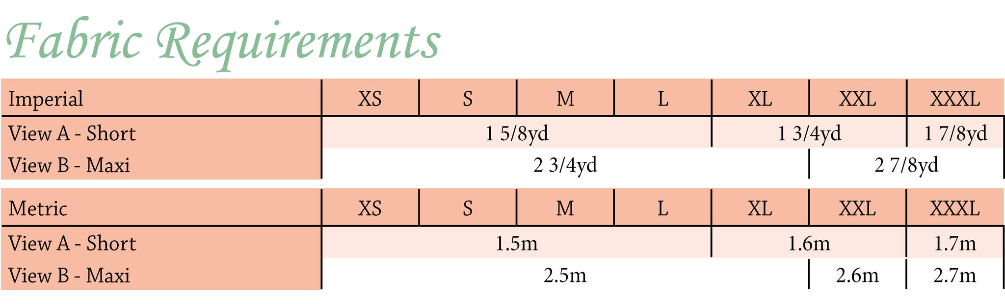 Free Falling PDF Pattern Women XS-XXXL