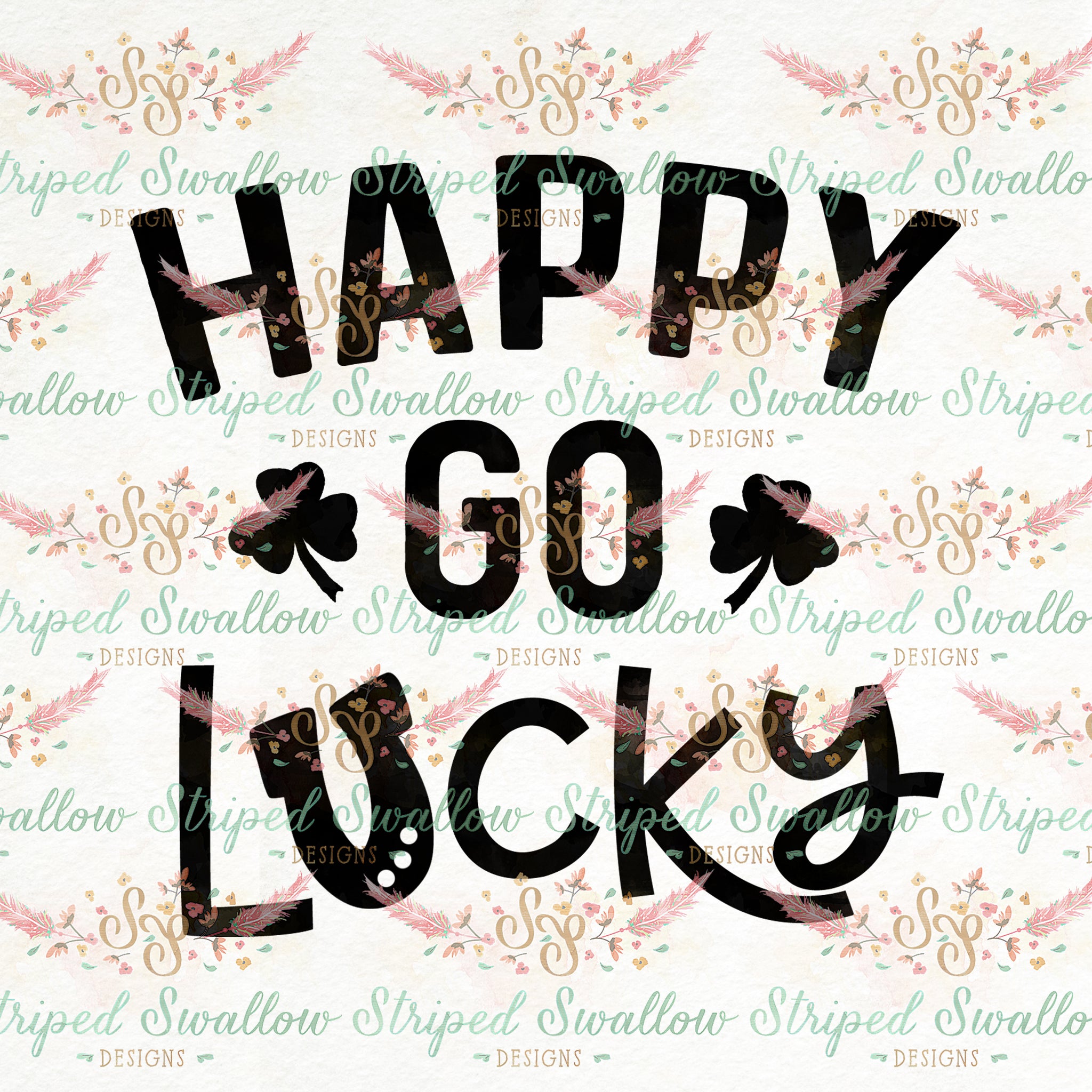 Happy Go Lucky Digital Cut File