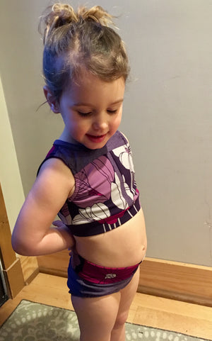 On Pointe Crop Top and Briefs PDF Pattern 2T-14yrs