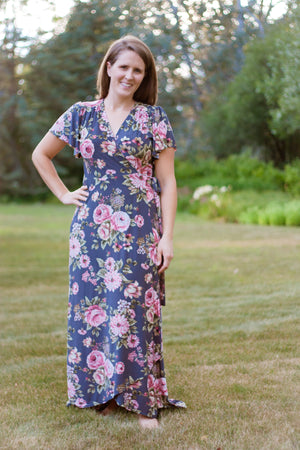 Summer Dawn Wrap Dress PDF Pattern Women XS-XXXL