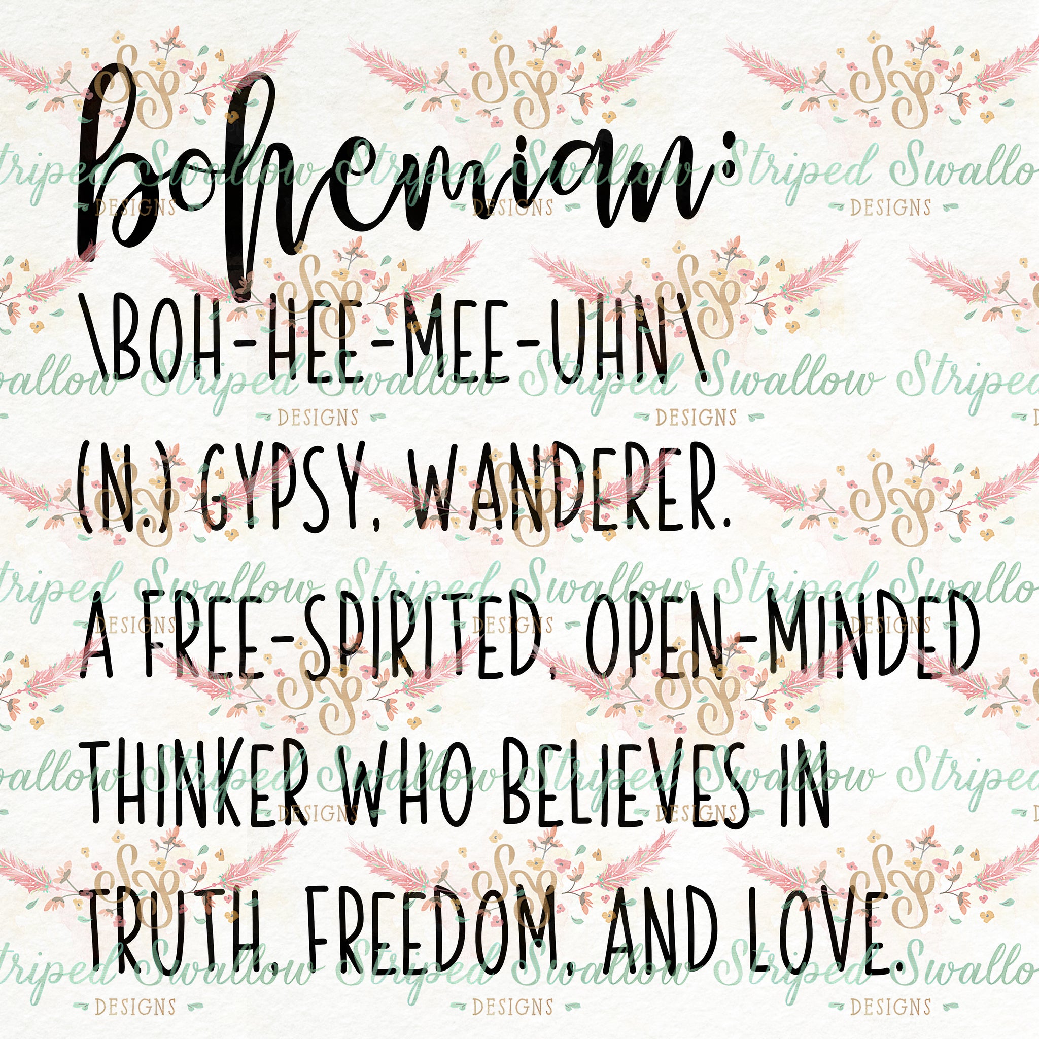 Bohemian Digital Cut File