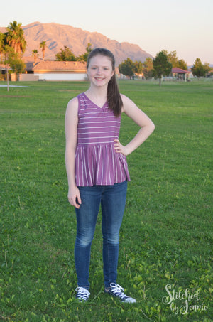 Ocean Isle PDF Pattern Girls 2T-14yrs
