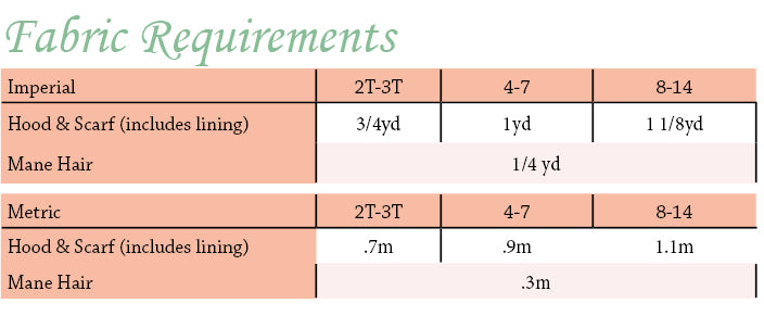 Wonderland Hooded Scarf PDF Pattern