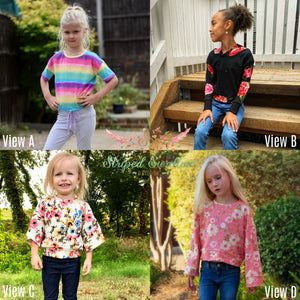 Daisy Babe PDF Pattern Girls 2T-14yrs