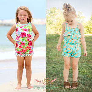 Emerie Romper and Crop Top PDF Pattern 2T-12yrs