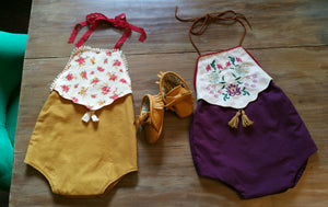 Gemstone Romper PDF Pattern Baby NB-2T