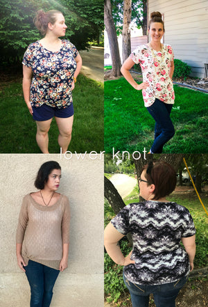 Harbor Knot Tee PDF Pattern Women XS-XXXL